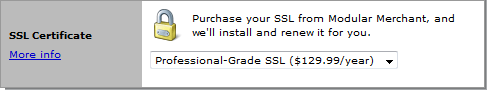 Selecting an SSL Certificate