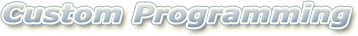 Custom Shopping Cart Programming