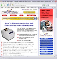 FreePrinters.com Application System